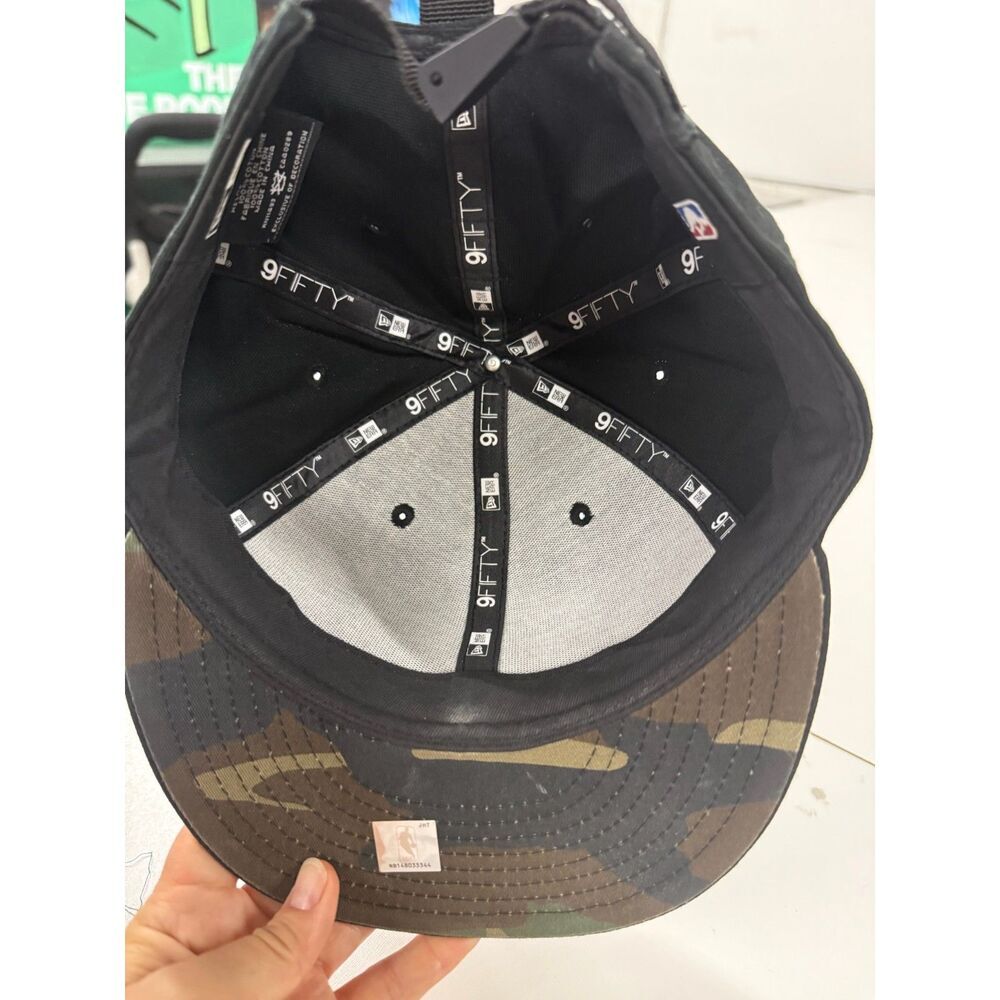 Los Angeles Lakers New Era 9FIFTY Black & Camo Armed Forces embroidered logo cap