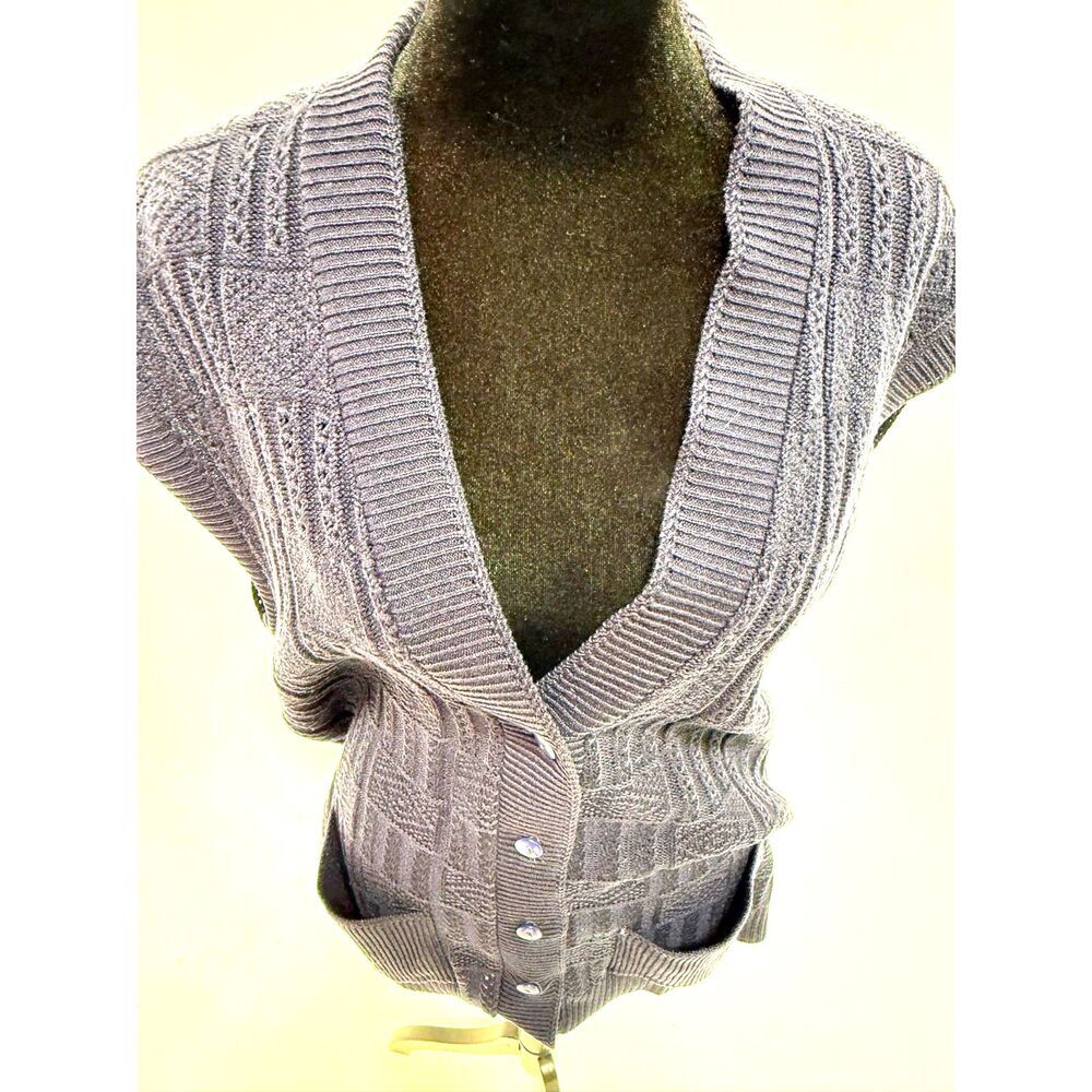 vintage navy sweater vest