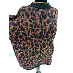 Just for Women vintage animal print gold glitter sweater