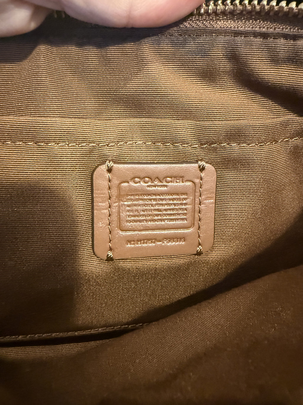 Coach Signature Canvas Crossbody Bag with Leather Trim