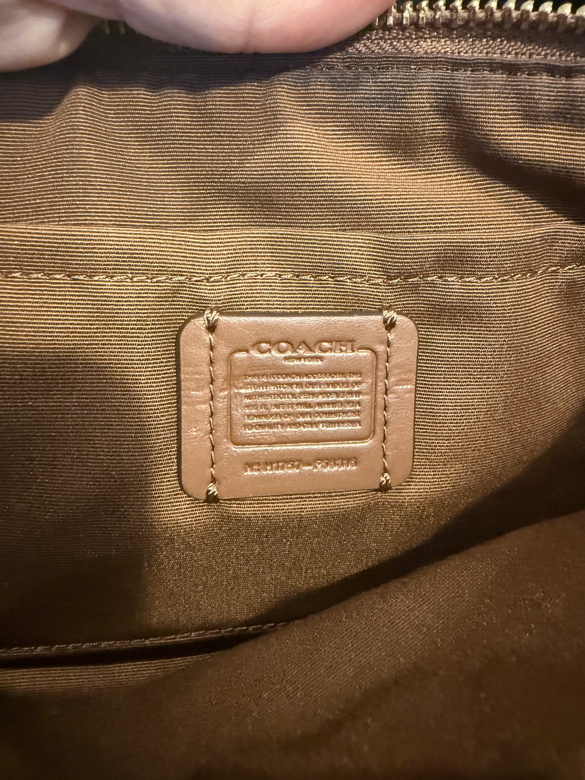 Coach Signature Canvas Crossbody Bag with Leather Trim