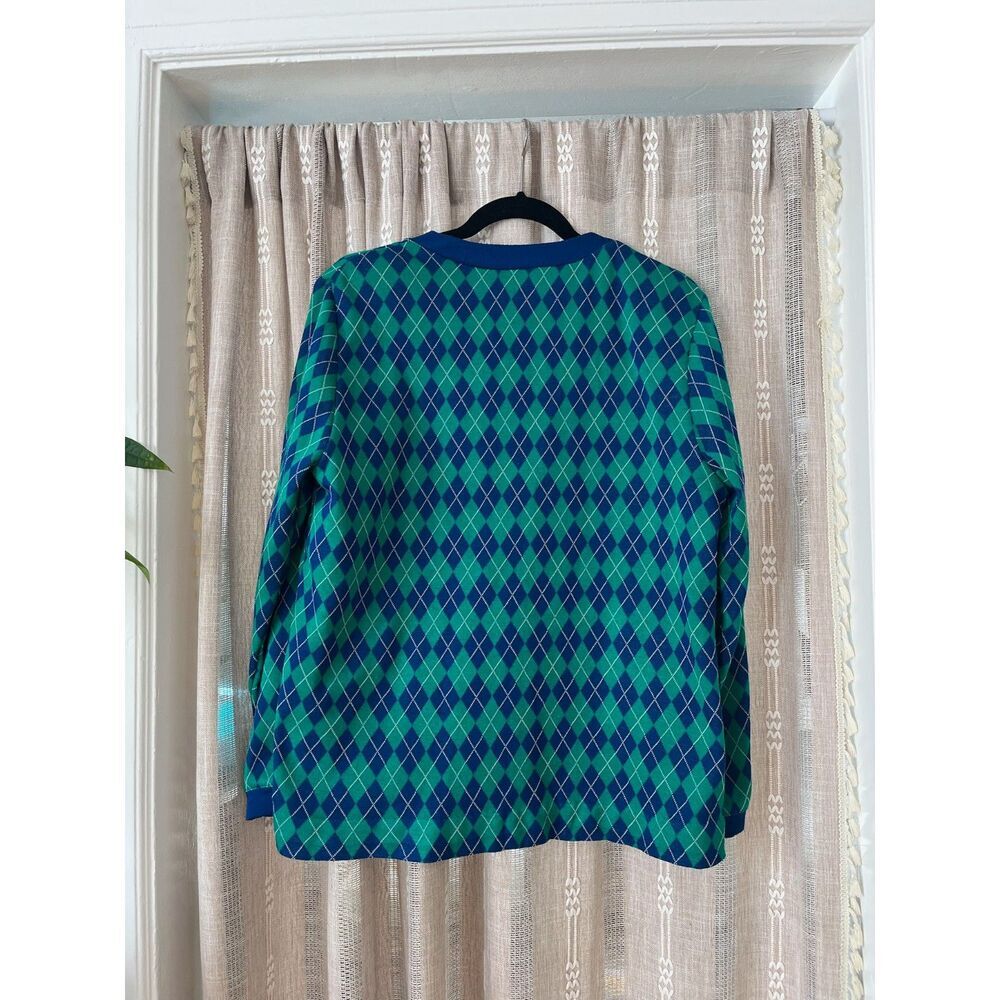 Vintage Cricket Lane Argyle Golf Cardigan Sweater