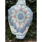 Upcycled Quilt Full Zip Vest - Cats & Star