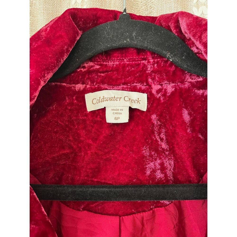 Coldwater Creek Crushed Velvet Blazer