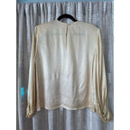 Vintage Ann Taylor Buttercream Satin Blouse