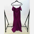 Likely Bartolli Off The Shoulder Amethyst Purple Maxi Mermaid Gown