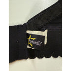 Vintage Fredericks of Hollywood 36D black lace strapless bustier bra