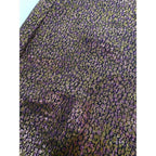 Express NWOT black w/ metallic gold purple abstract brocade mini skirt