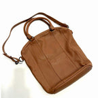 Social Anxiety	brown pebbled leather boho crossbody purse