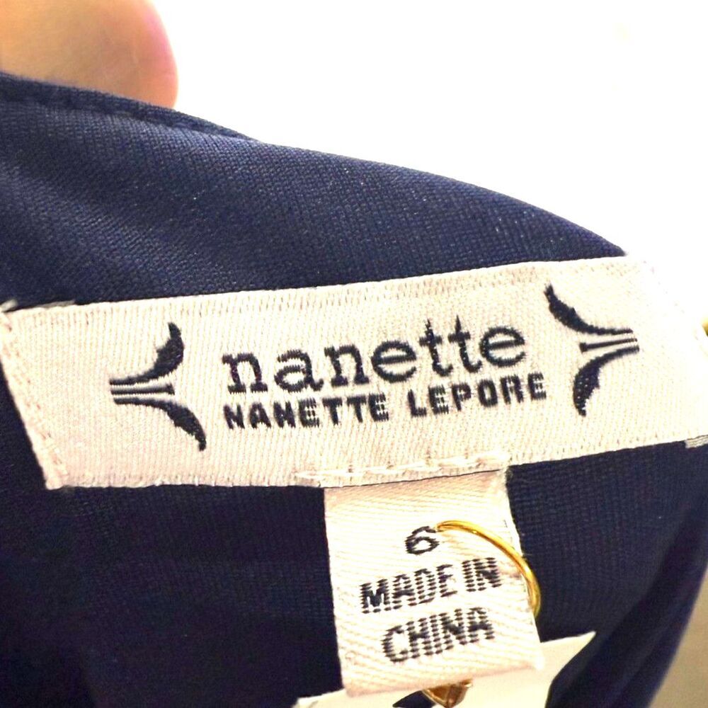 Nanette Lepore navy blue maxi drop ruffle