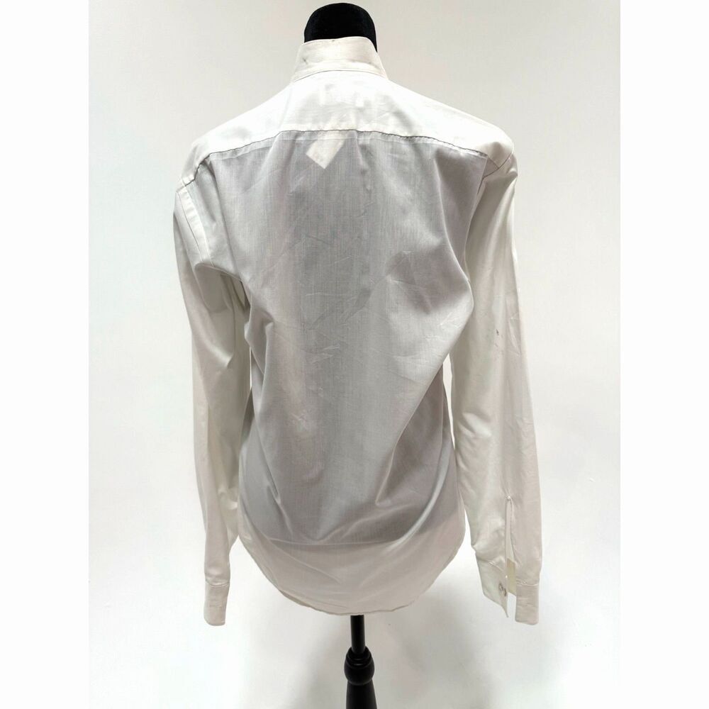 Milroys After 6 vintage hand painted feather tux shirt