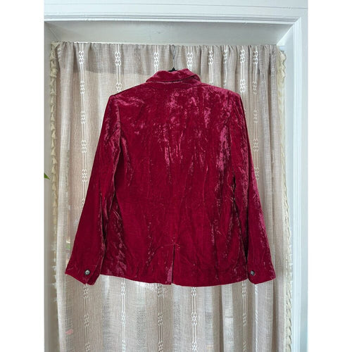 Coldwater Creek Crushed Velvet Blazer