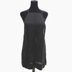 Free People black strappy halter a line shift mini sundress