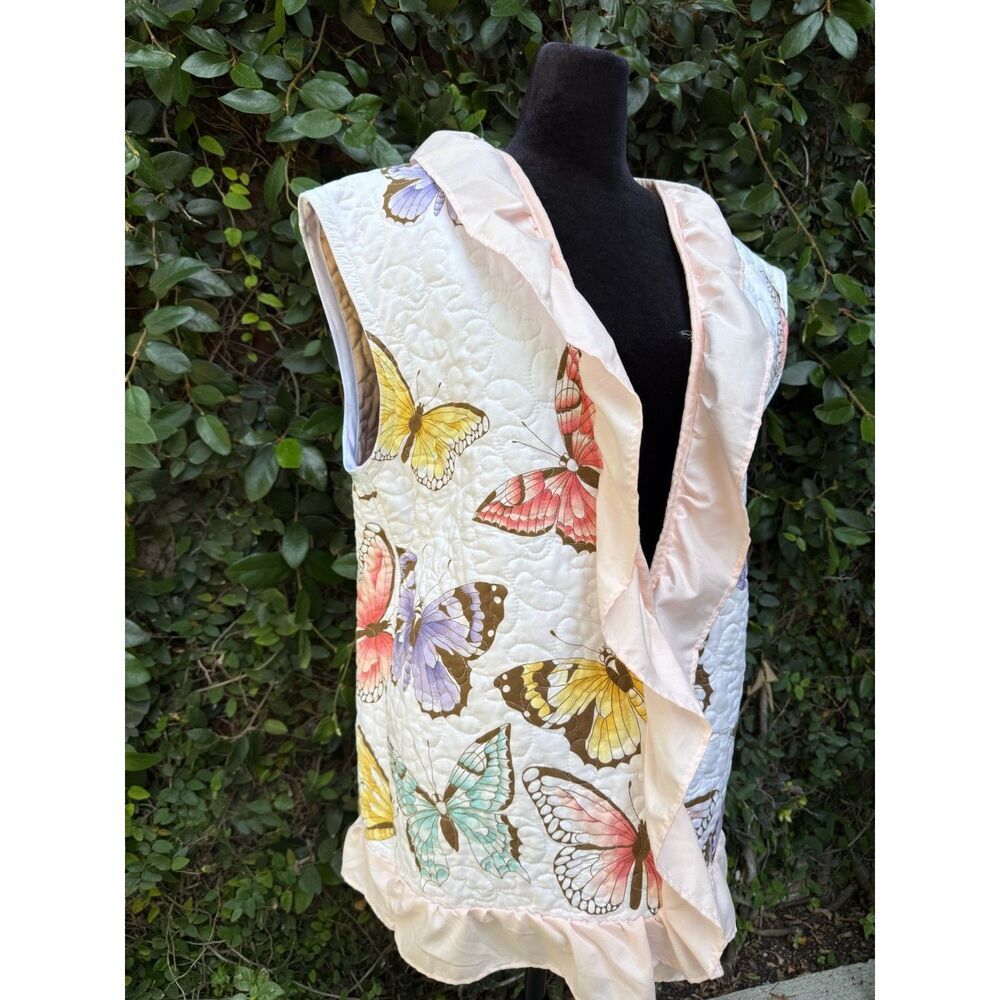 Upcycled Blanket Vest - Butterfly Quilt