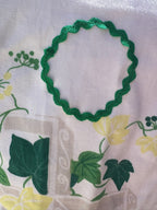 Upcycled vintage ivy print cotton tablecloth set