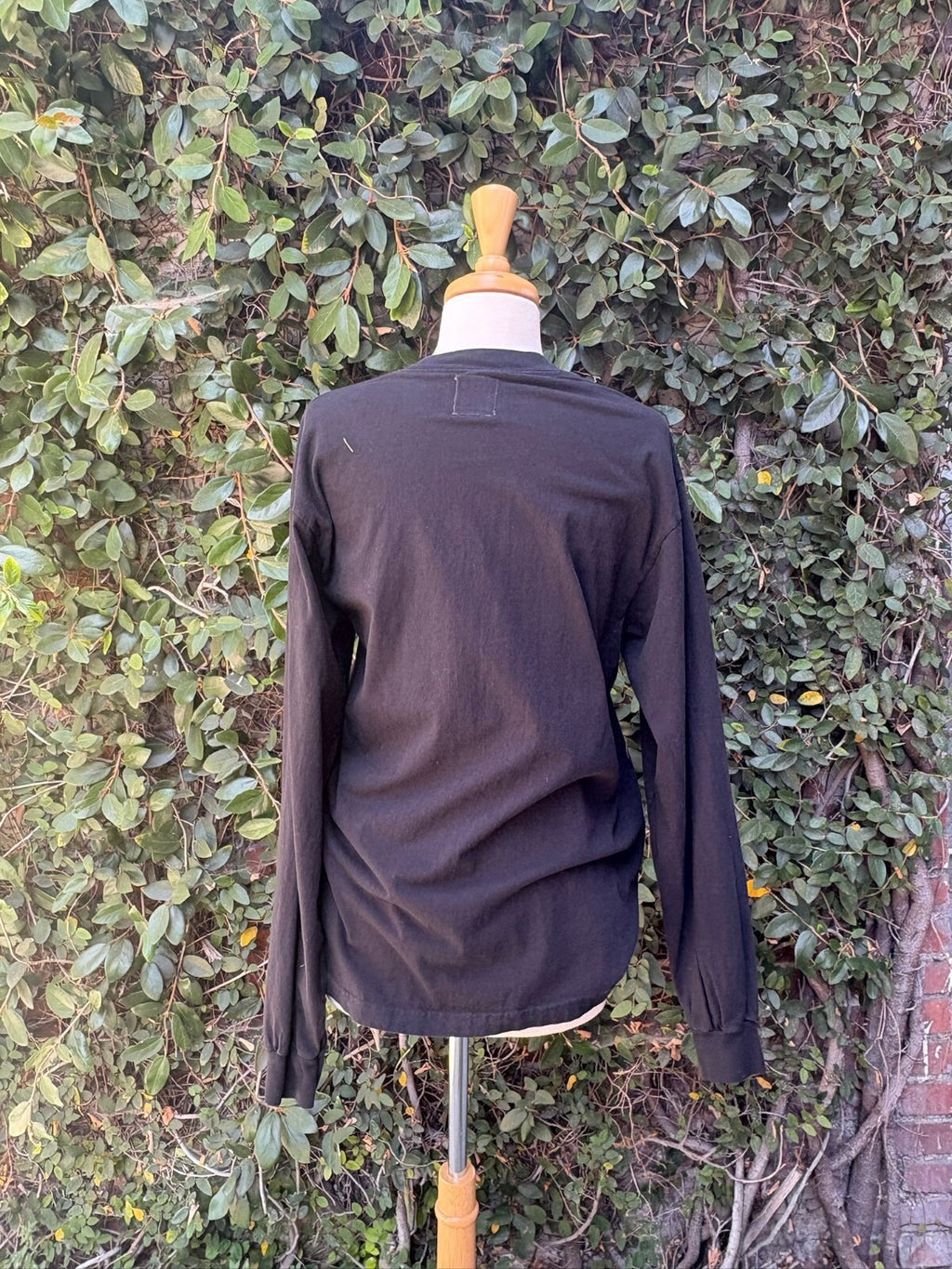 Upcycled Get Out appliqué long sleeve t-shirt