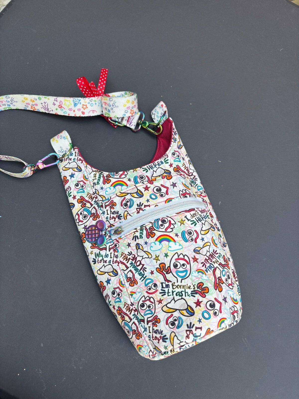 Disney Toy Story 4 Forky Water Bottle Crossbody Bag