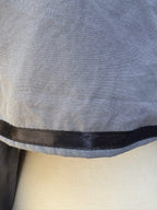 Upcycled cropped men's dress shirt - jellyfish