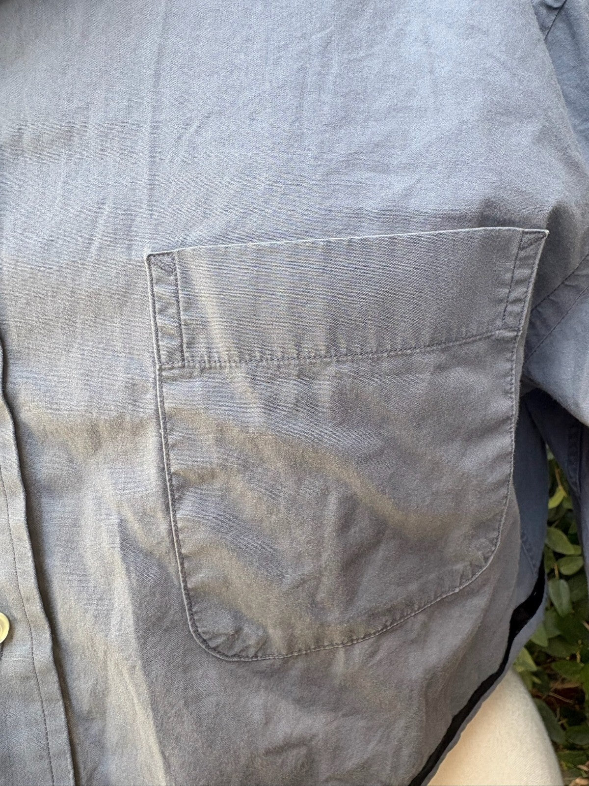 Upcycled cropped men's dress shirt - jellyfish