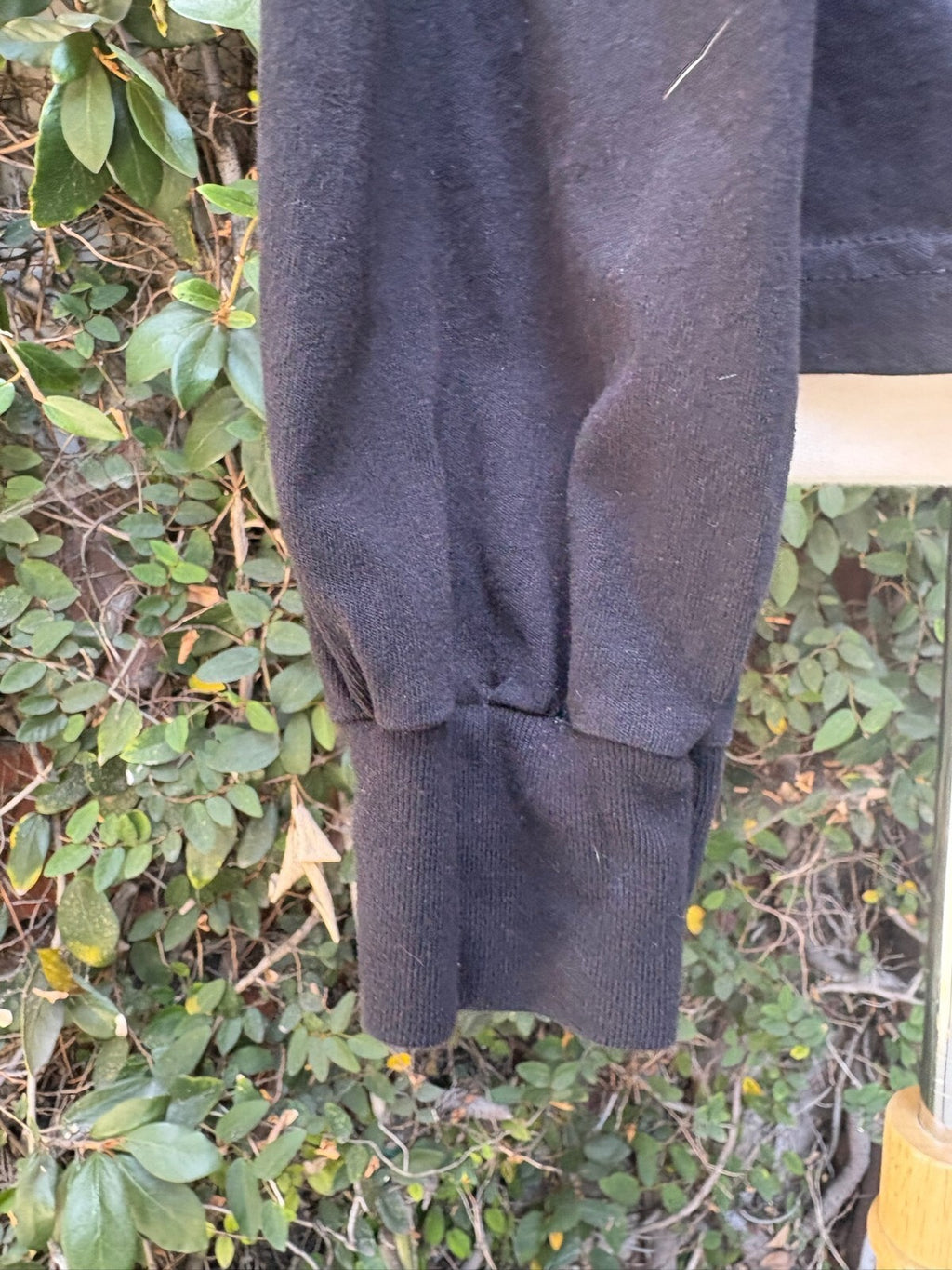 Upcycled Get Out appliqué long sleeve t-shirt