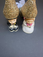 Irregular Choice NWB Gold Glitter Wedding Heels
