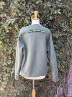 Upcycled AI Could Never... crewneck sweatshirt appliqué