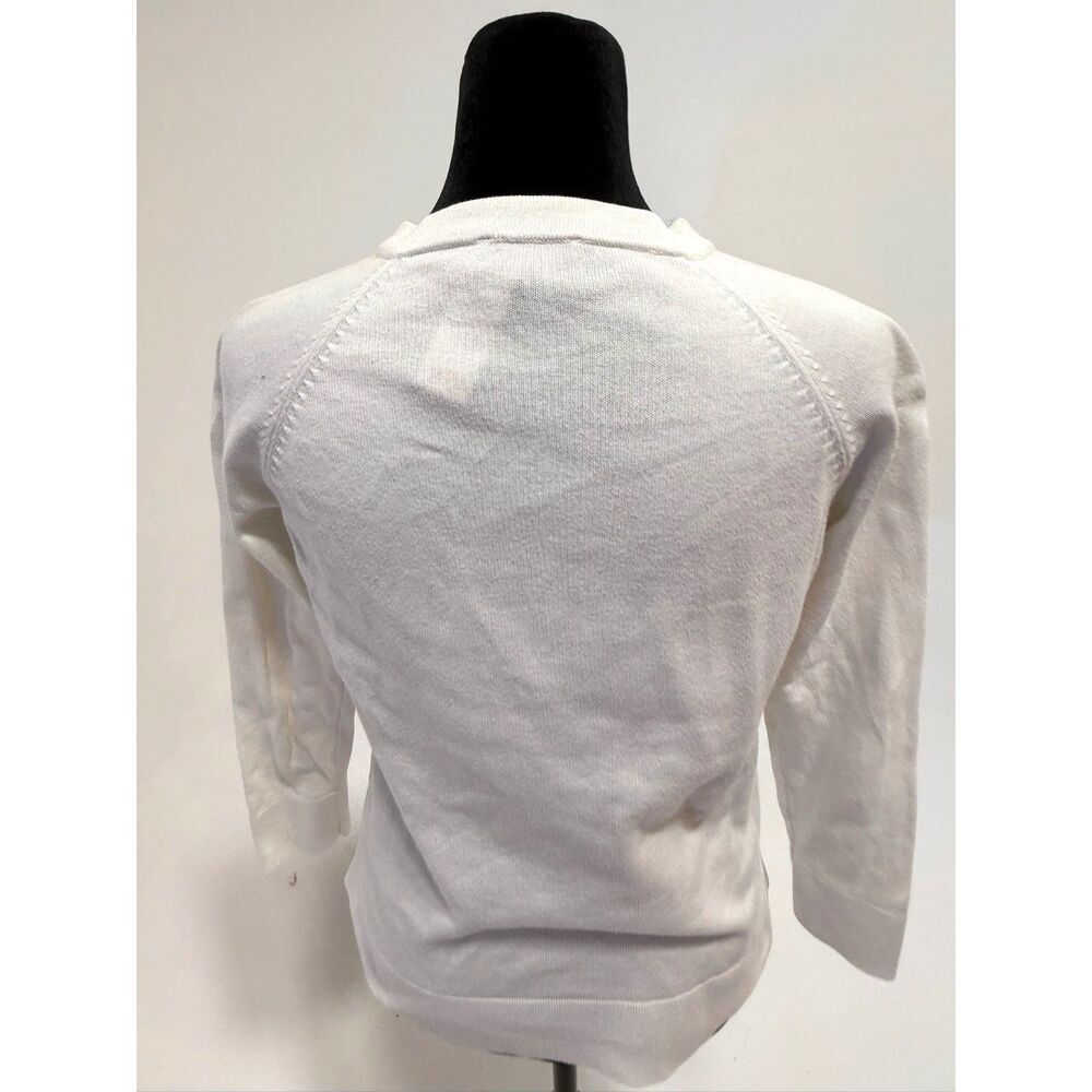 Pendleton cream 100% cotton cardigan 3/4 length sleeve
