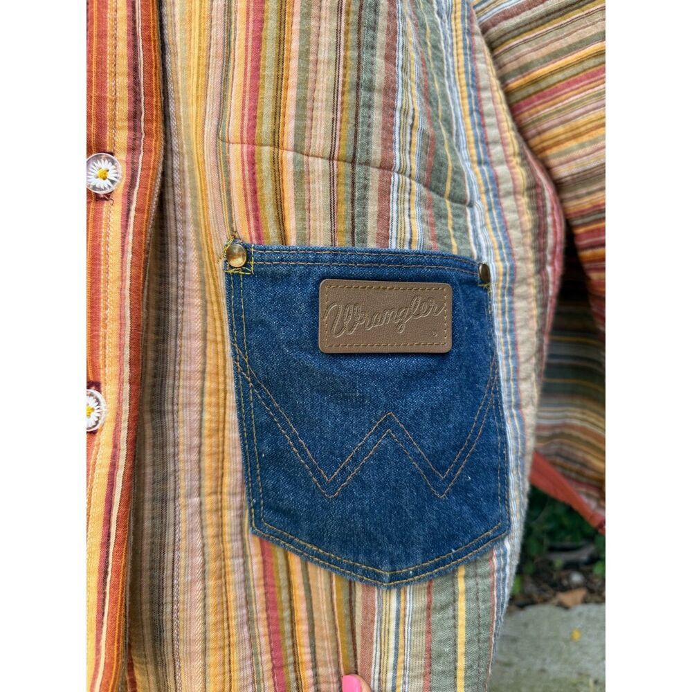Upcycled Striped Quilt Chore Coat