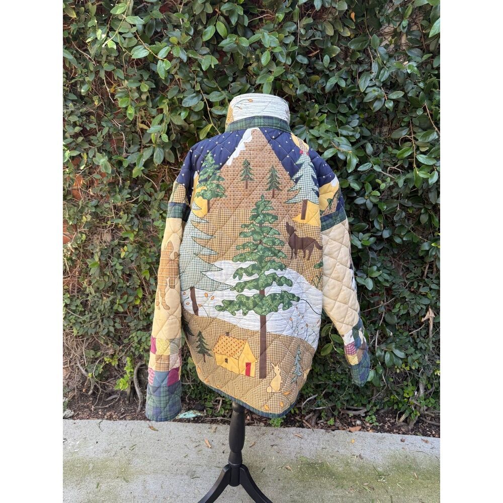 Upcycled Chore Coat - Critter Core Quilt