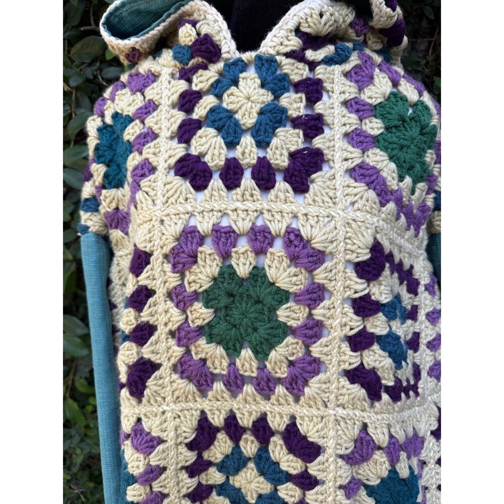 Upcycled Granny Square Hoodie