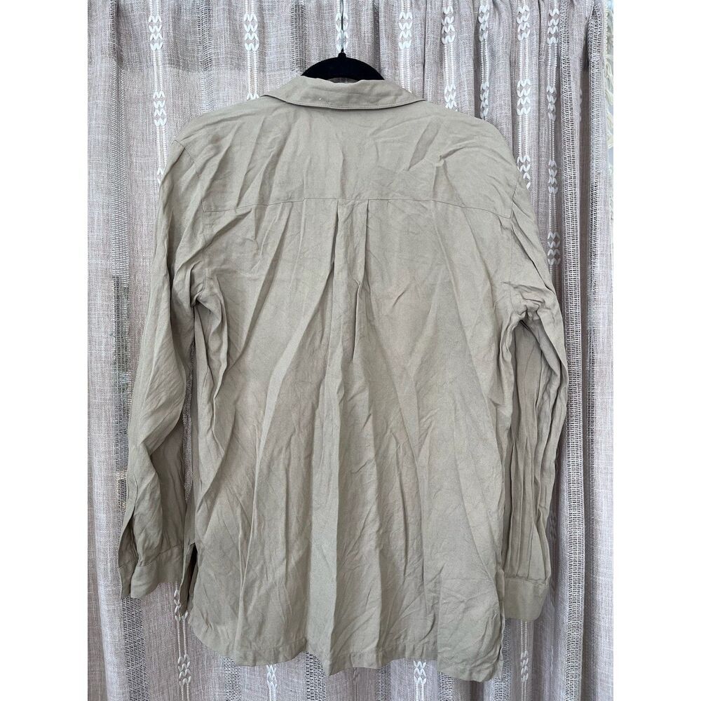 Anna and Frank Vintage 100% Silk Button Down Blouse