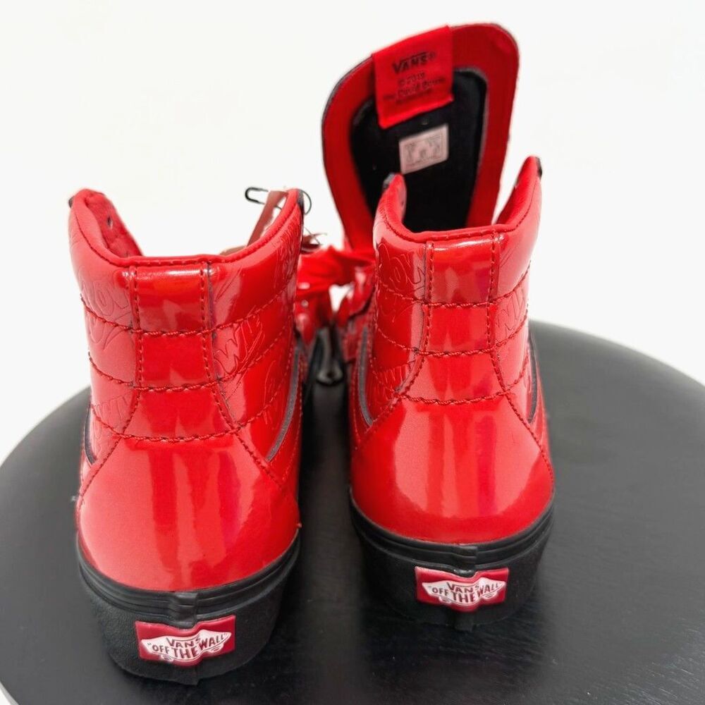 Vans	NWT David Bowie Ziggy Stardust Red Patent Leather High Tops