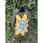 Upcycled Sweater - Sunflower appliqué
