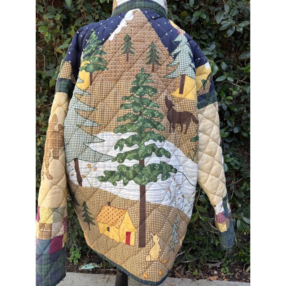 Upcycled Chore Coat - Critter Core Quilt