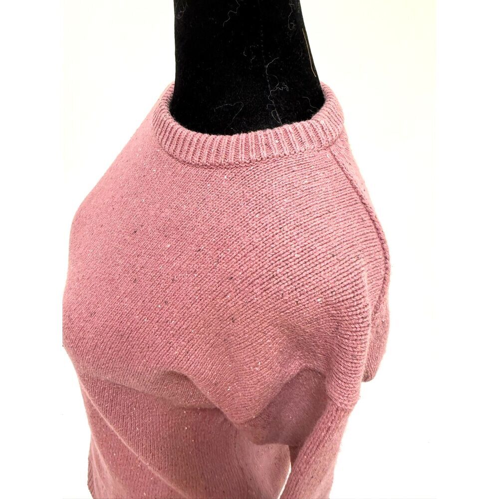 The North Face pink wool blend crew neck sweater