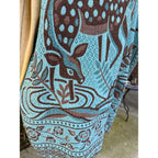 Upcycled Blanket & Curtain Hoodie - Deer Blanket