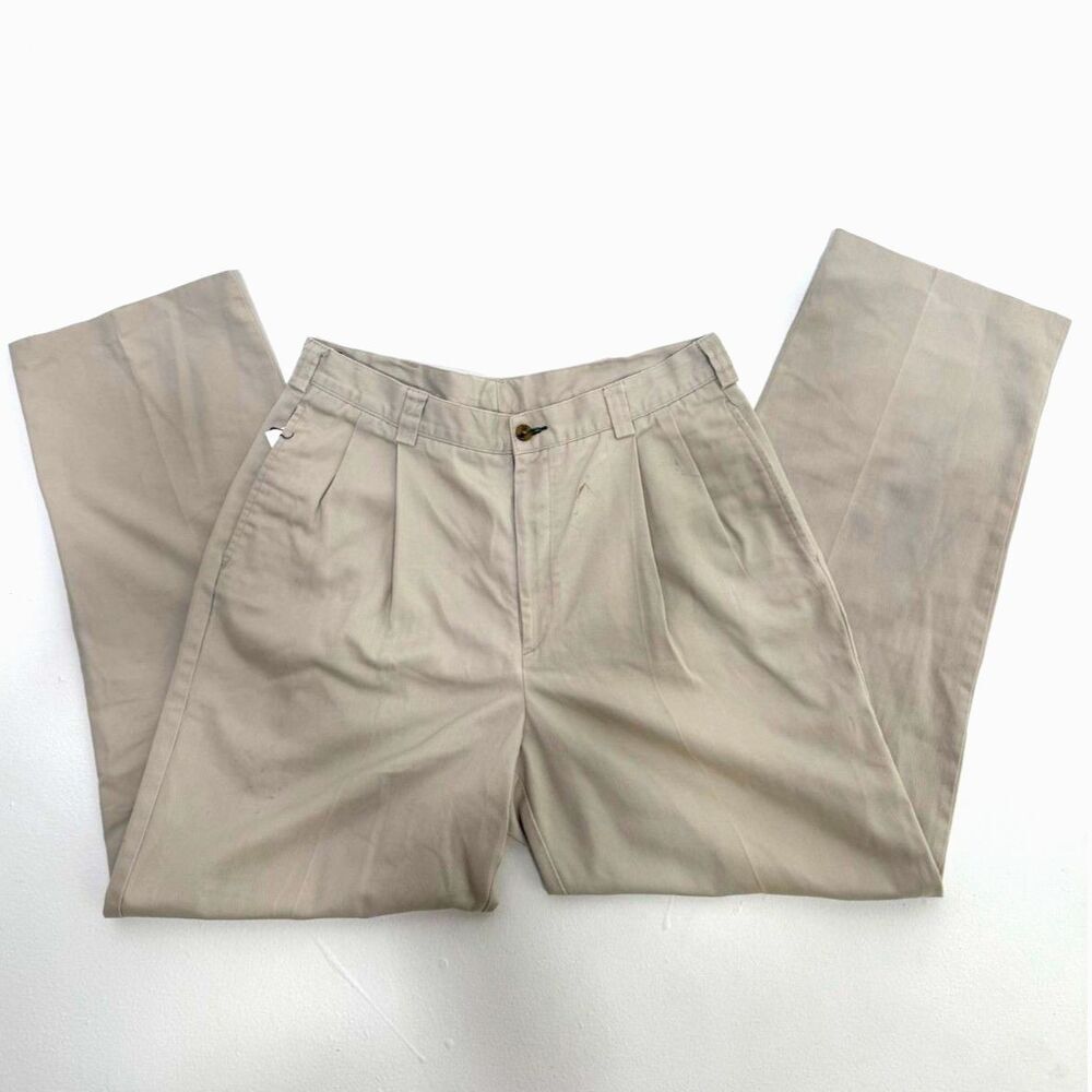 Tommy Hilfiger Vintage Khakis - pleated front, relaxed tapered leg