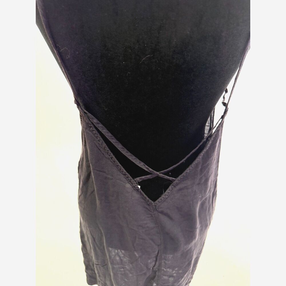 Free People black strappy halter a line shift mini sundress