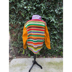 Upcycled Chore Coat - Vintage tent & crochet blanket