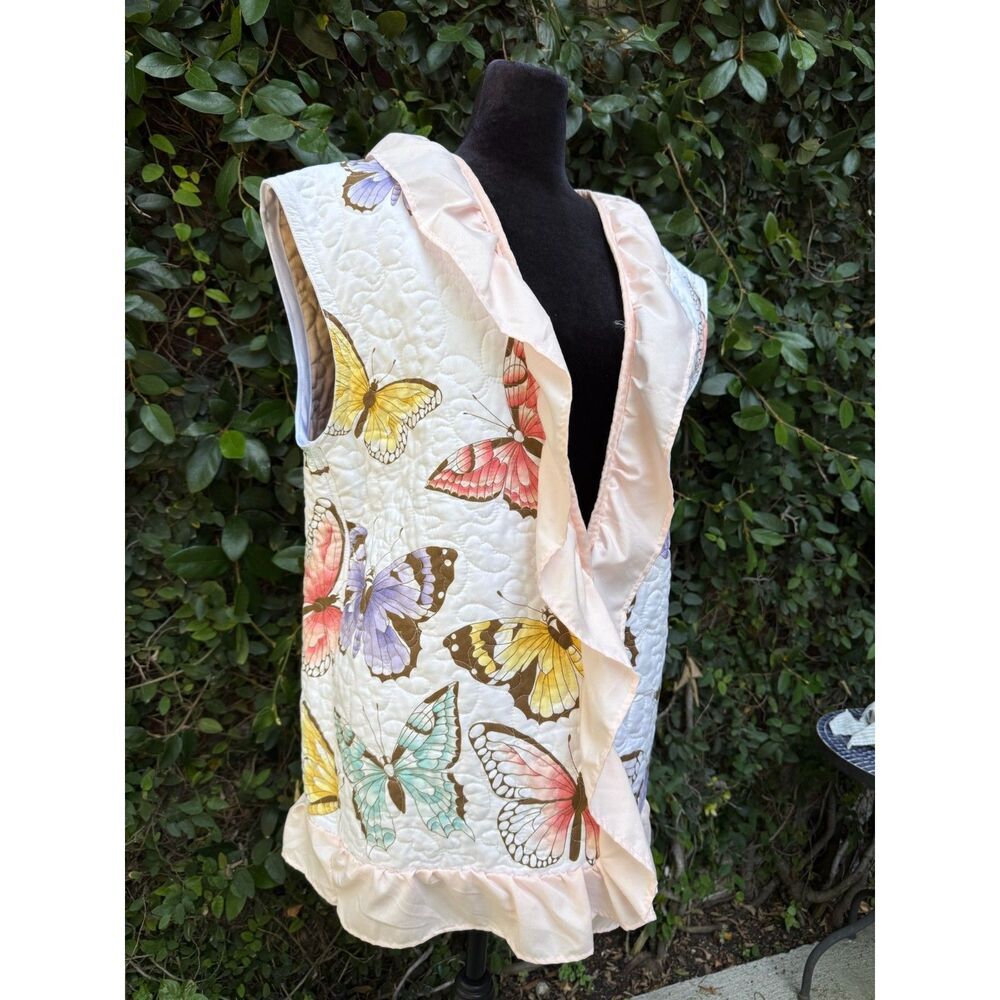 Upcycled Blanket Vest - Butterfly Quilt