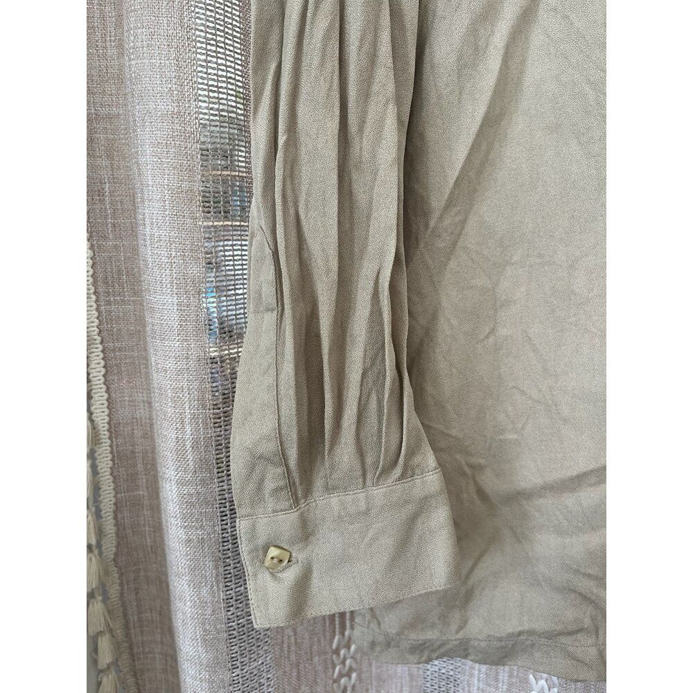Anna and Frank Vintage 100% Silk Button Down Blouse