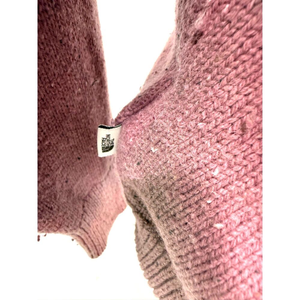 The North Face pink wool blend crew neck sweater
